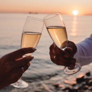 O primeiro brinde da Lua de Mel